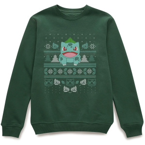 Pokémon Bulbasaur Christmas Jumper - Green